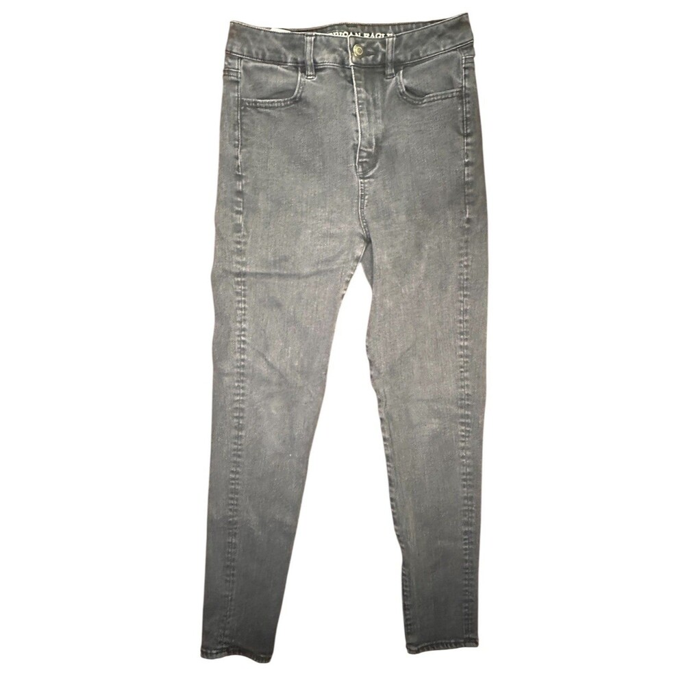 American Eagle Super Stretch Black Skinny Jeans Women’s Size 4 26” Inseam